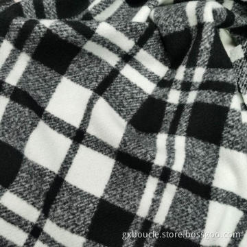 Boucle fashion checked design fabric